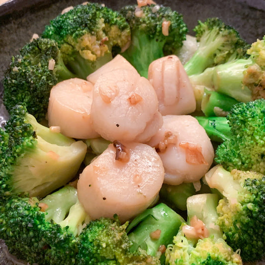 Stir fried scallop with broccoli (西蘭花炒帶子)